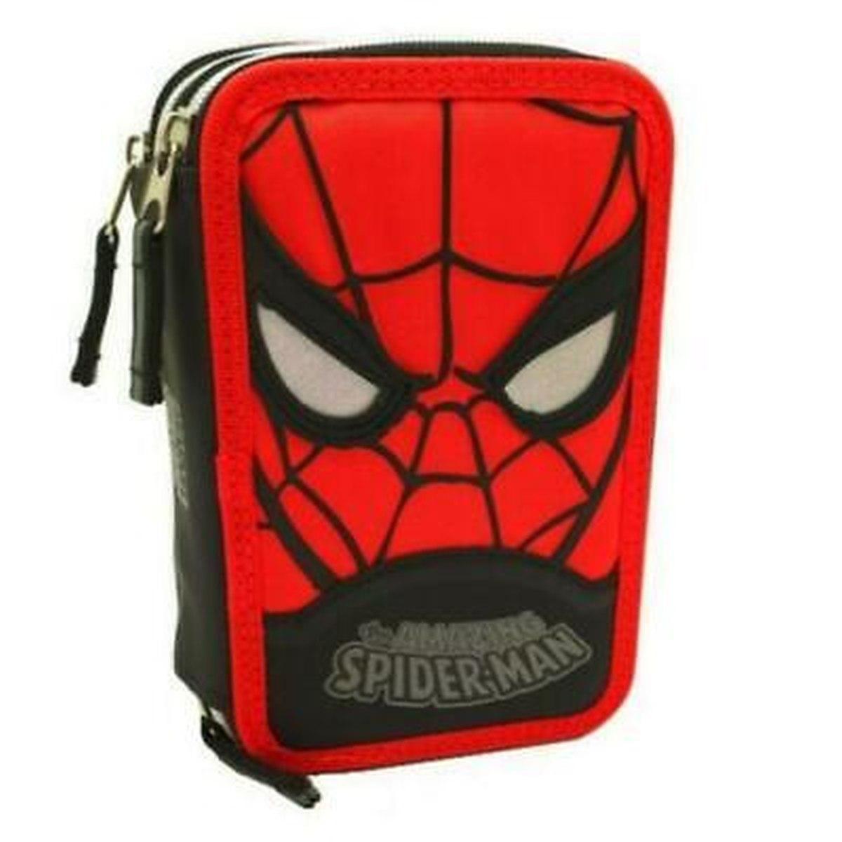 Astuccio 3 zip spider man con penna cancellabile frixion