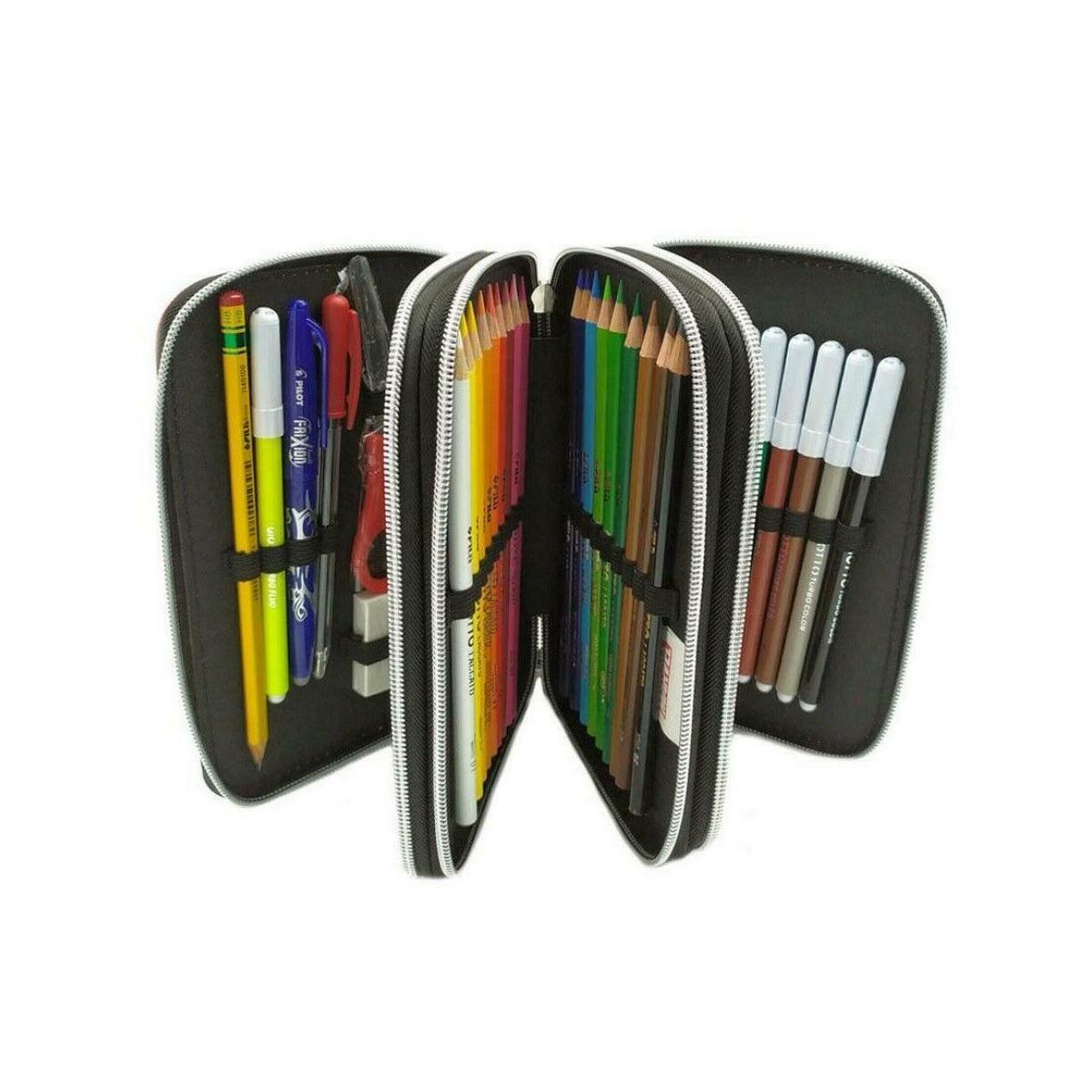 Astuccio 3 zip spider man con penna cancellabile frixion