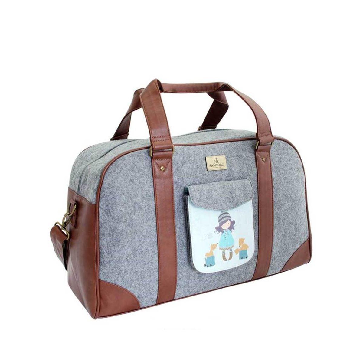 Gorjuss - borsa grande weekender traveller woodland santoro