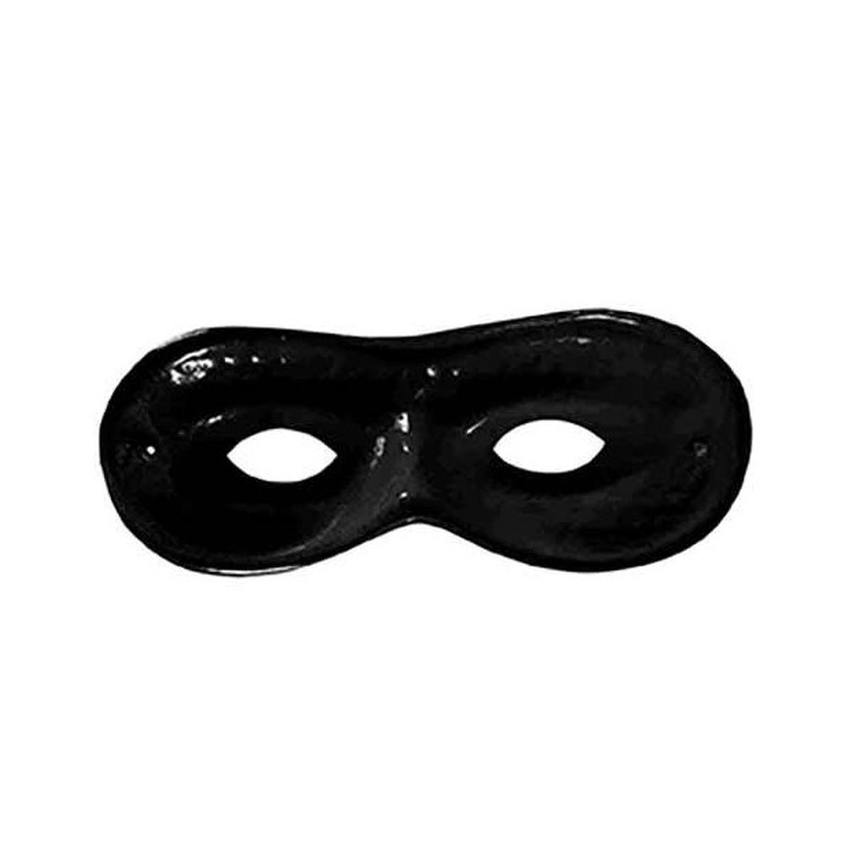 Maschera a farfalla in plastica con elastico - nero
